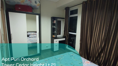 Apartement Puri Orchard Tower Cedar Heights Wing B Lt 21, 1br, Full Furnished