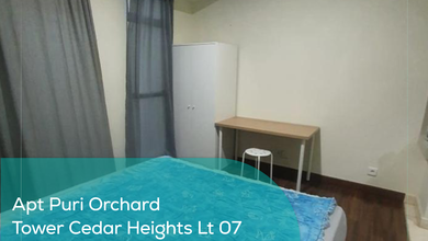Apartement Puri Orchard Tower Cedar Heights Wing A Lt 07, Studio, Semi Furnished