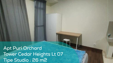 Apartement Puri Orchard Tower Cedar Heights Wing A Lt 07, Studio, Semi Furnished