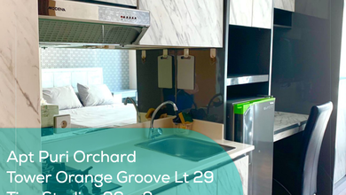 Apartement Puri Orchard Tower Orange Groove Wing LT 29, Studio, Full Furnished