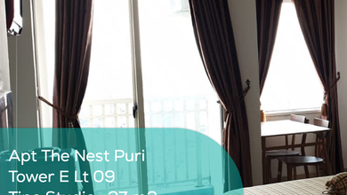 Apartement The Nest Puri Tower E Lt 09, Studio, Full Furnished