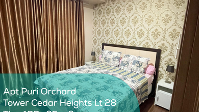 Apartement Puri Orchard Tower Cedar Heights Wing B Lt 28, 1br, Full Furnished