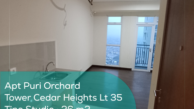 Apartement Puri Orchard Tower Cedar Heights Wing A Lt 35, Studio, Non Furnished