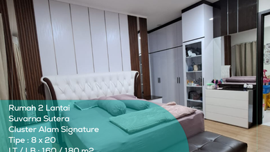 Rumah 2 Lantai Suvarna Sutera Cluster Alam Signature, Tipe 8x20, Lt Lb 160 167 M2, Semi Furnished