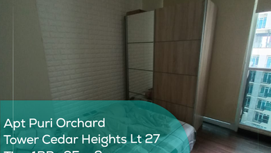 Apartement Puri Orchard Tower Cedar Heights Wing B Lt 27, 1br, Full Furnished