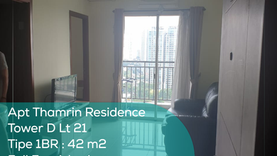 Apartement Thamrin Residence Tower D Lt 21, 1BR ,Full Furnished