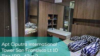 Apartement Ciputra International Tower San Fransisco Lt 10, 1BR, Full Furnished
