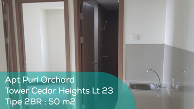 Apartement Puri Orchard Tower Cedar Heights Wing A LT 23, 2Br, Non Furnished