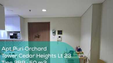 Apartement Puri Orchard Tower Cedar Heights Wing A Lt 23, 2BR, Full Furnished