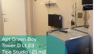 Apartement Green Bay Tower D Lt 23, Studio, Furnished