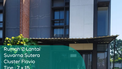 Rumah 2 Lantai Suvarna Sutera Cluster Flavio, Tipe 7x15, LT/LB 105/116 m2, Non Furnished