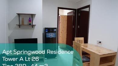 Apartement Springwood Residence Tower A Lt 26, 2BR, Full Furnished