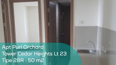 Apartement Puri Orchard Tower Cedar Heights Wing A Lt 23, 2BR, Non Furnished