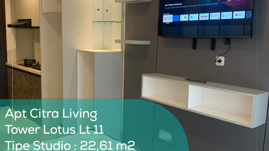 Apartement Citra Living Tower Lotus LT 11, Studio, Full Furnished