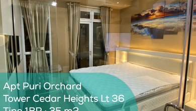 Apartement Puri Orchard Tower Cedar Heights Wing A LT 36, 1Br, Full Furnished