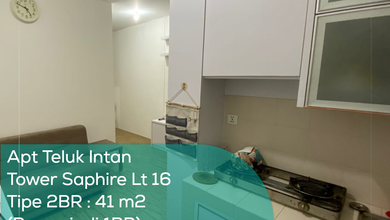 Apartement Teluk Intan Tower Saphire Lt 16, 2BR (Renov jadi 1BR), Semi Furnished