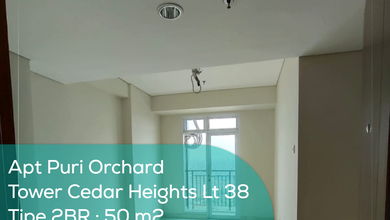 Apartement Puri Orchard Tower Cedar Heights Wing A Lt 38, 2BR, Non Furnished