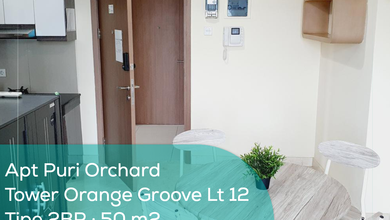 Apartement Puri Orchard Tower Orange Groove Wing A Lt 12, 2BR, Full Furnished