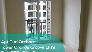 Apartement Puri Orchard Tower Orange Groove Wing A Lt 19, 2BR, Non Furnished