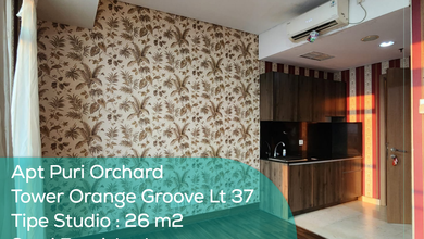 Apartement Puri Orchard Tower Orange Groove Wing B Lt 37, Studio, Semi Furnished