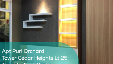 Apartement Puri Orchard Tower Cedar Heights Wing A LT 25, Studio, Full Furnished