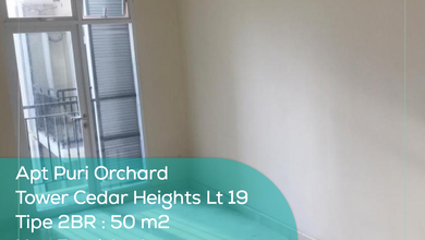 Apartement Puri Orchard Tower Cedar Heights Wing A Lt 19, 2BR, Non Furnished