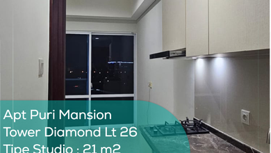 Apartement Puri Mansion Tower Diamond LT 26, Studio, Semi Furnished