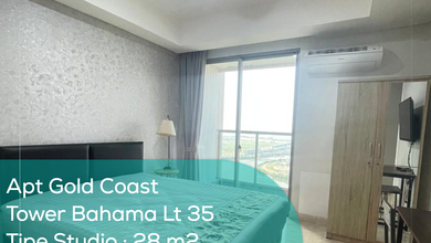 Apartement Gold Coast Tower Bahama LT 35, Studio, Full Furnished
