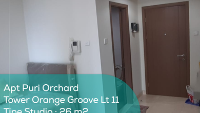 Apartemen Puri Orchad Tower Orange Groove Wing B Lt 11, Studio, Semi Furnished