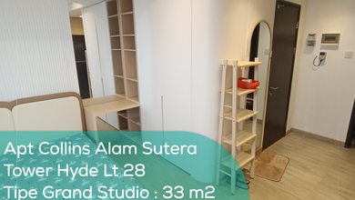 Apartement Collins Tower Hyde LT 28, Grand Studio, Full Furnished