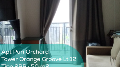 Apartement Puri Orchard Tower Orange Groove Wing B Lt 12, 2BR, Full Furnished