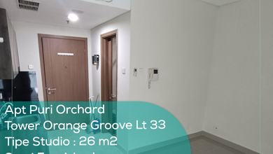 Apartement Puri Orchard Tower Orange Groove Wing A LT 33, Studio, Semi Furnished, PPJB