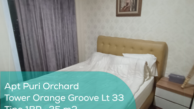 Apartement Puri Orchard Tower Orange Groove Wing B Lt 33, 1br, Full Furnished