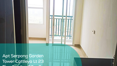 Apartement Serpong Garden Tower Cattleya Lt 23, Studio, Non Furnished, PPJB