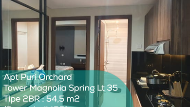 Apartement Puri Orchard Tower Magnolia Spring Wing B LT 35, 2Br, Full Furnished