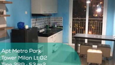 Apartement Metro Park Tower Milan Lt 2, 2BR, Full Furnished