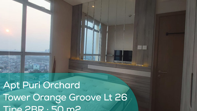 Apartement Puri Orchard Tower Orange Groove Wing B Lt 26, 2BR, Full Furnished