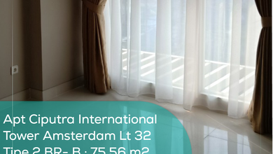 Apartement Ciputra International Tower Amsterdam Lt 32, 2BR-B, Semi Furnished