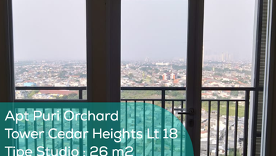 Apartement Puri Orchard Tower Cedar Heights Wing A Lt 18, Studio, Semi Furnished