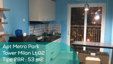 Apartement Metro Park Tower Milan LT 2, 2Br, Full Furnished, PPJB