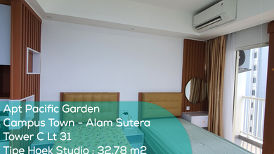 Apartement Pacific Garden Campus Town Tower C Lt 31, Studio, Full Furnished