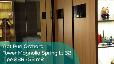Apartement Puri Orchard Tower Magnolia Spring Wing A Lt 32, 2BR, Full Furnished