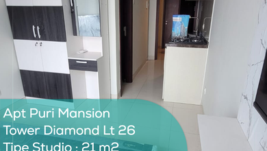 Apartement Puri Mansion Tower Diamond LT 26, Studio, Full Furnished