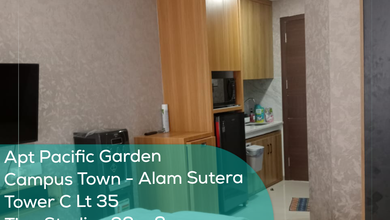 Apartement Pacific Garden Campus Town Tower C LT 35, Studio, Full Furnished