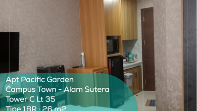 Apartement Pacific Garden Campus Town Tower C LT 35, Studio, Full Furnished, PPJB