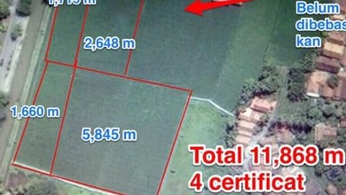 Dijual Kavling di Teluk Naga. Luas 1,2 Ha