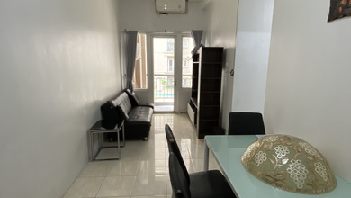 Apartemen grand palace kemayoran rapih siap huni, lantai 1 view kolam