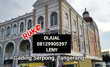 RUKO SIAP PAKAI DI GADING SERPONG, TANGERANG