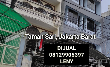 RUKO SIAP PAKAI DI TAMAN SARI, JAKARTA BARAT