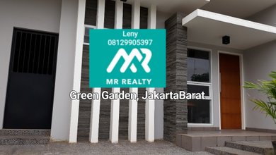 RUMAH SIAP HUNI DI GREEN GARDEN, JAKARTA BARAT